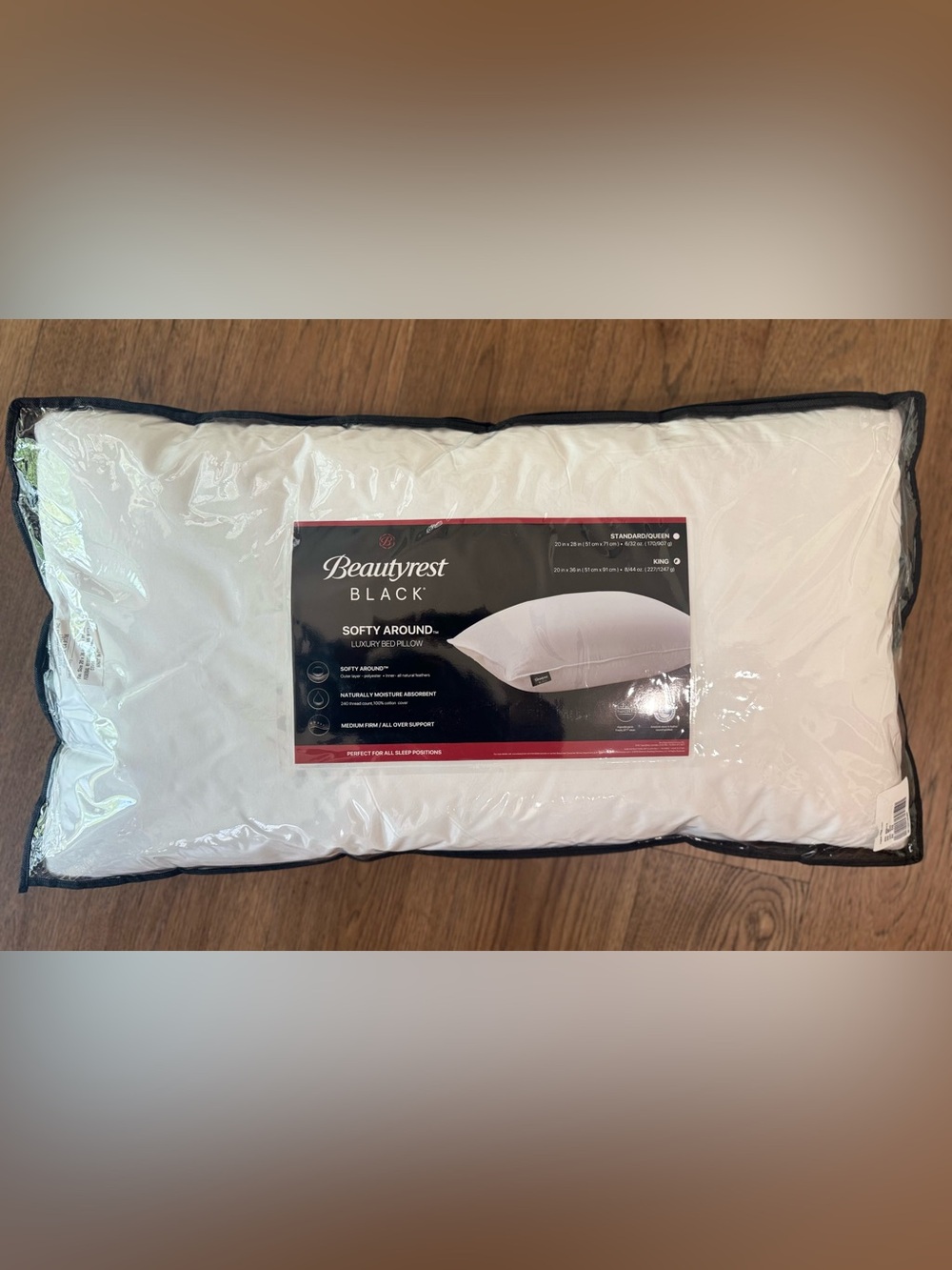 🎉LAST CHANCE🎉BEAUTYREST BLACK Luxurious Down And Feather Blend Pillow - Picture 10 of 10